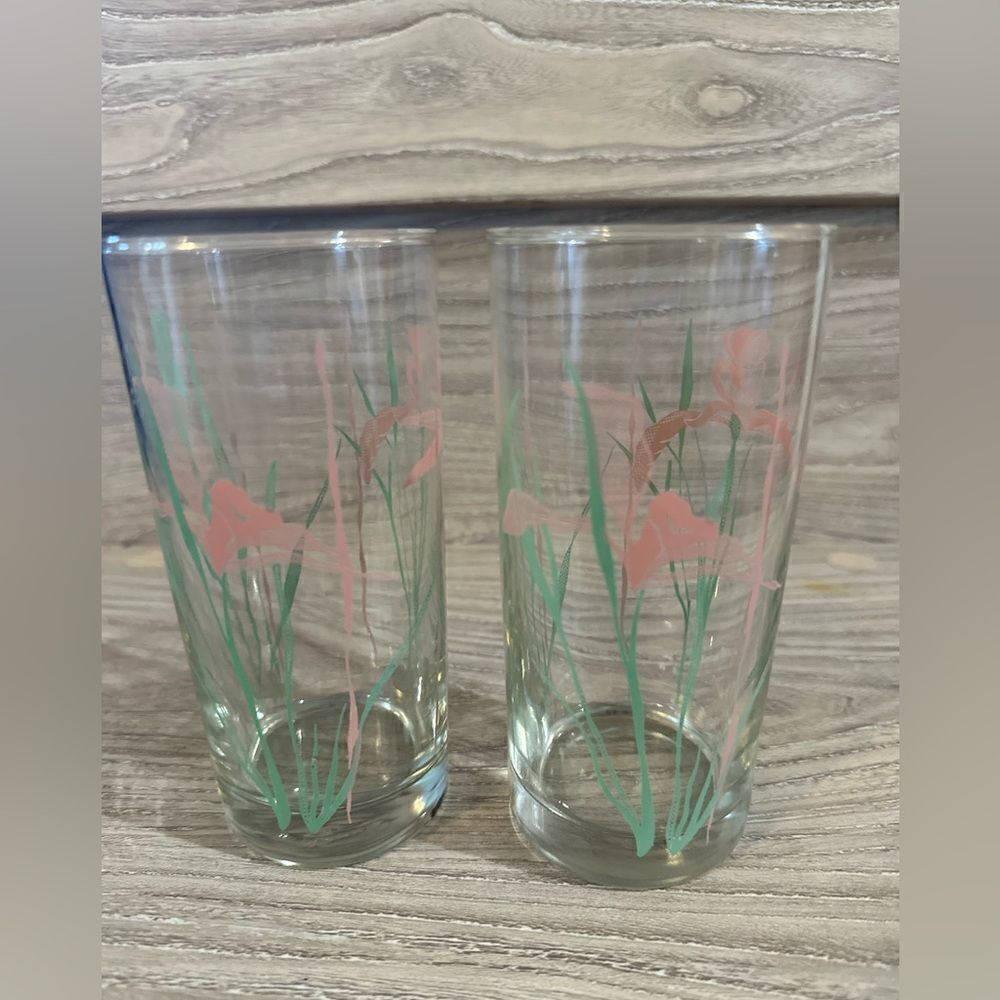 Vintage barware Iris Glasses